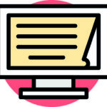Graphic of a computer screen.