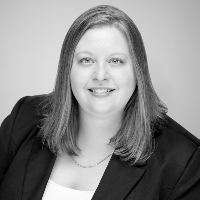 Black and White Headshot of Amanda