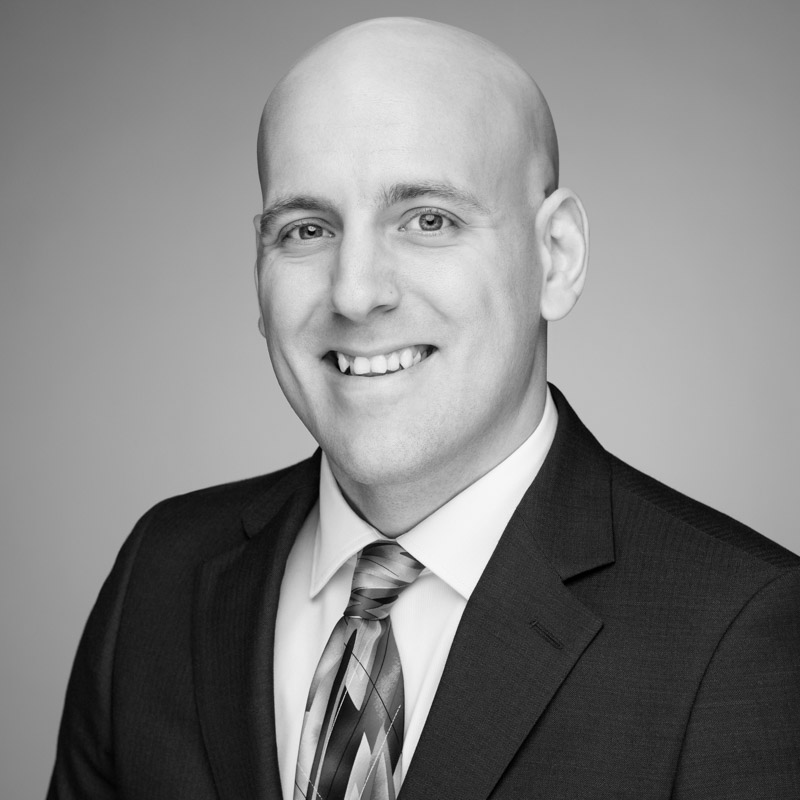 Black and White Headshot of Jeremy Booth