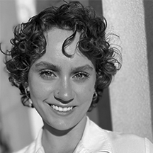 Black and White Headshot of Olivia Emery