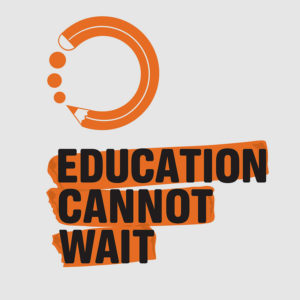 Education Cannot Wait Logo with Gray Background
