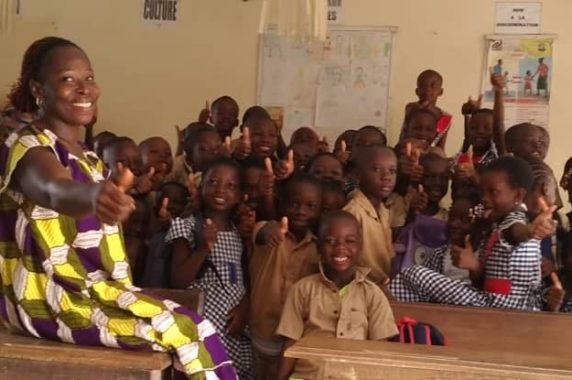Teacher implementing inclusive education practices in Cote d'Ivoire