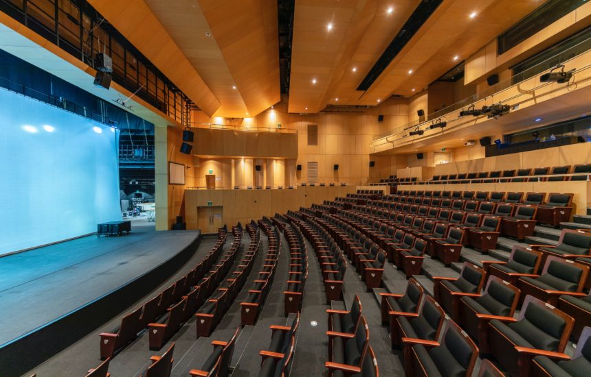 Empty conference hall