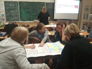 Teachers in Serbia work together to plan SEL lessons