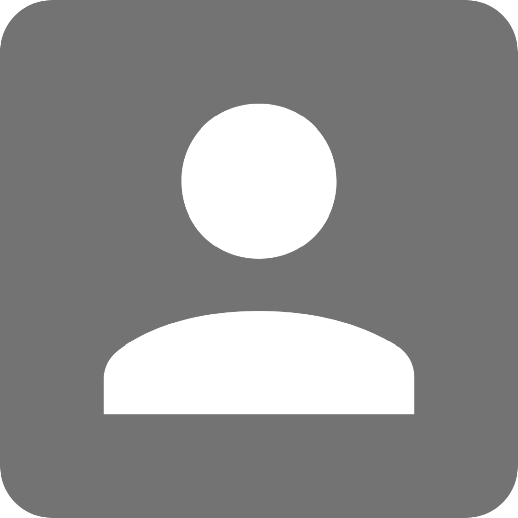 Gray background with a white headshot image.