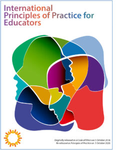 Cover of the "International Principles of Practice for Educators."