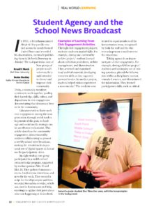 Student News Broadcast article cover
