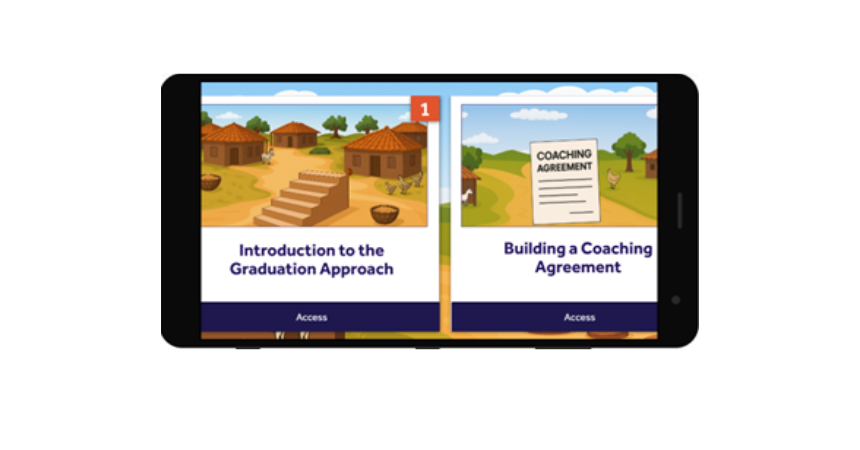 A photo of a phone that features the image of the Coach Up app.